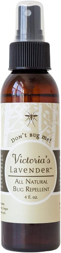 Victoria's Lavender Don’t Bug Me Insect Spray - Natural Insect Spray for Kids - Ideal for Outdoor & Indoor Protection - DEET Free with Essential Oils, Aloe Vera & Eucalyptus - Made in USA – 4 Fl Oz