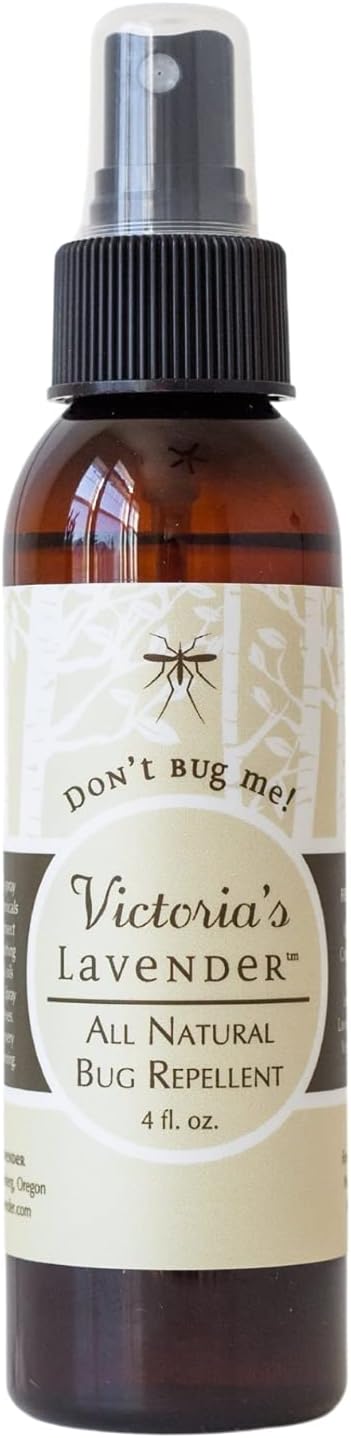 Victoria's Lavender Don’t Bug Me Insect Spray - Natural Insect Spray for Kids - Ideal for Outdoor & Indoor Protection - DEET Free with Essential Oils, Aloe Vera & Eucalyptus - Made in USA – 4 Fl Oz