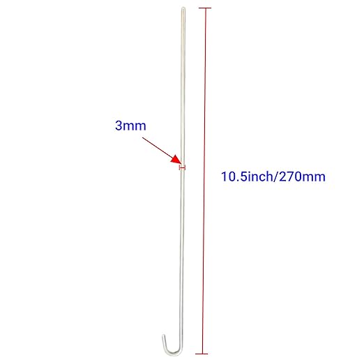 10 inch 100-Pack Chain Link Fence Ties, Heavy Duty 11 Gauge Aluminum Fence Tie Wires, Chain Link Hook Ties Dog Fence Slats for Chain Link Fence, Garden Fence, and Dog Fence Repair