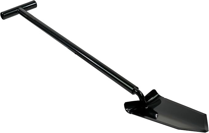 TerraX Master Digger - 34" Root/Sod Cutting Shovel with 6" T-Handle - Ideal for Landscaping, Gardening, Metal Detecting, and Gold Prospecting