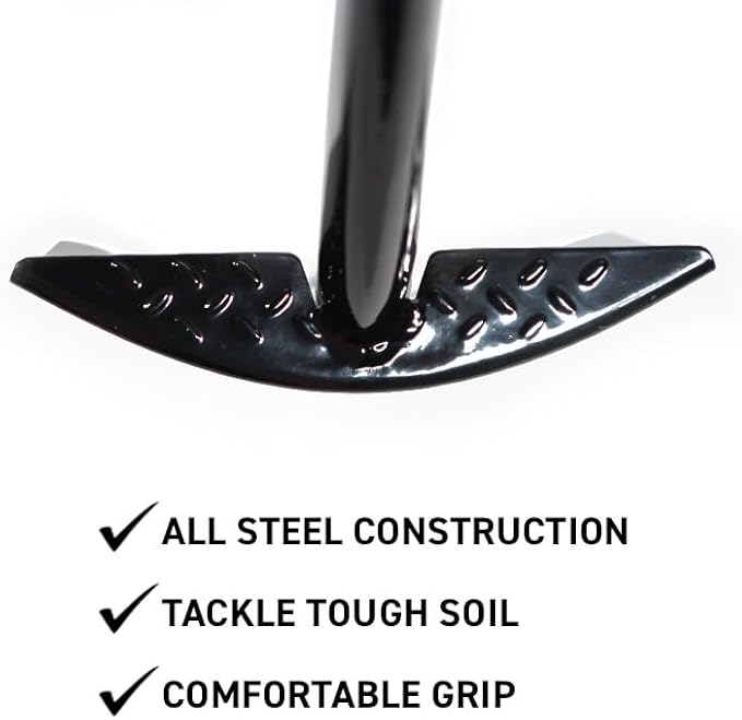 Gemplers All-Steel Roundpoint Shovel with D-Grip, Digging and Landscaping Shovel, Durable and Comfortable