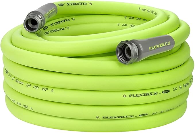 Flexzilla Garden Hose 3/4 in. x 75 ft., Lightweight All-Weather Water Hose, Durable and Flexible, Leak-Free Connections