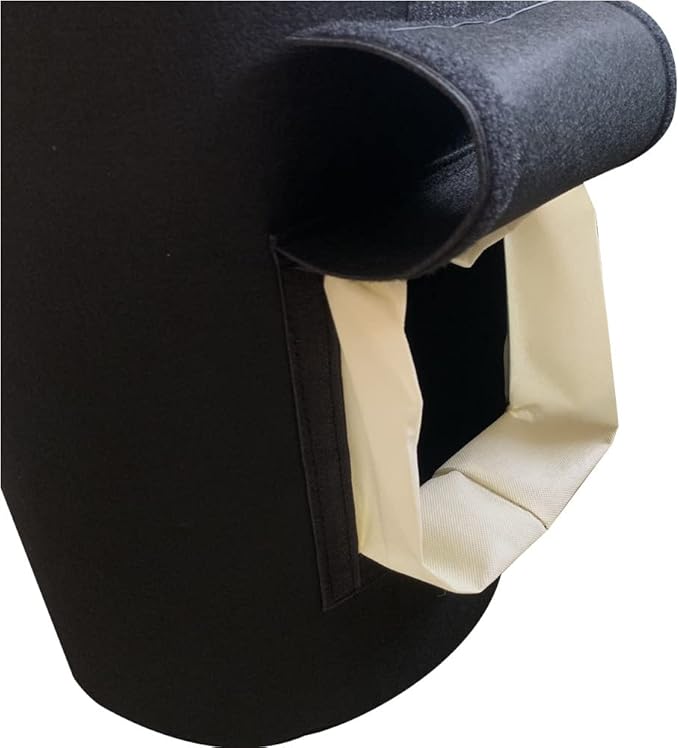 1PCS 5 Gallons Organic Compost Bag Home Garden Bag Leaf Bag Large Reuseable Heavy Duty Gardening Bags Non-Woven Foldable Garden Waste Compost Bag with Lid Handle Garden Leaf Compost Bins,Black