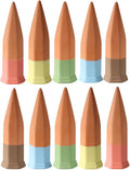 vensovo 10pcs Terracotta Watering Spikes - Colorful Automatic Self Watering Stakes, Plant Watering Devices for Wine Bottles Recycled Bottles, Clay Plant Garden Waterers for Vacations