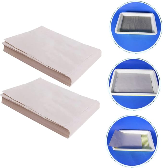 100sheets Germinating Paper for Vegetable Seed Sprouting Soilless Cultivation Tray Accessory for Garden Planting Retains Moisture for High Sprouting Rate