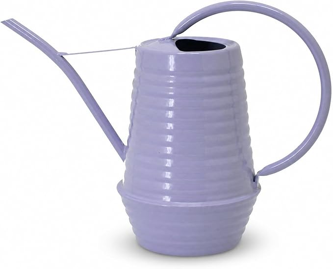 Small Watering Can, 0.3 Gallon/34oz., Violet Purple, Galvanized, Indoor Water Can, Metal Watering Can with Long Spout, Plant Water Can for Indoor Plants