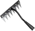 Gardening Hand Weeder Tool,Manual Weeder Tool with Detachable Blades, 4 Sizes High Carbon Steel Dual-Edge Design for Farm Garden Lawn Weed Removal, Soil Cultivation & Root Extraction (8 Tines)