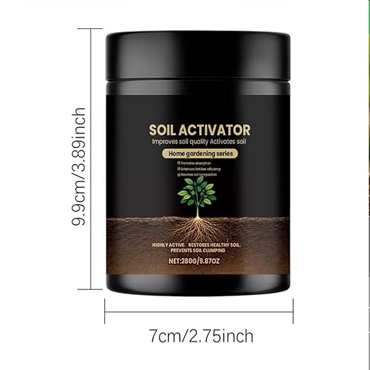 Soil Activator Black Water, Soil Pro Activator for Plants, Concentrated Soil Revitalizer for Lawn, Garden, Vegetables & Indoor Outdoor Plants (2 PC)