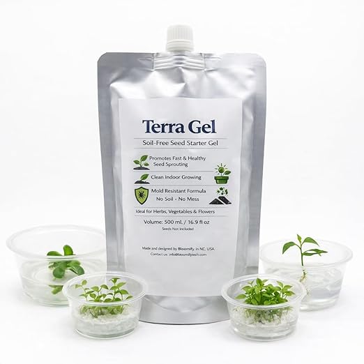 Terra Gel: The Soil-Free Seed Starting Gel. Tissue Culture Level Purity for Germination. A High-Tech Indoor Solution for Herbs, Vegetables & STEM.