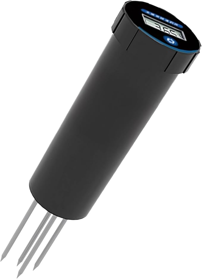 Digital Soil Ph Meter, Quick Tester for Moisture, Temperature, Conductivity, and Ph Value, LCD Screen, Garden Farm Use, Easy to Carry