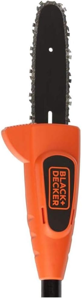 BLACK+DECKER 20V MAX Cordless Pole Saw Kit with Battery and Charger Included, 14-Inch Battery Pole Saw, Includes Oil Bottle, Wrench and Blade Guard (LPP120)