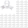 60 Pack Plant Bender Angle Adjustable Plant Training Clips Low Stress Training Clips 90 Degrees Plant Stem(Circle Style,White)