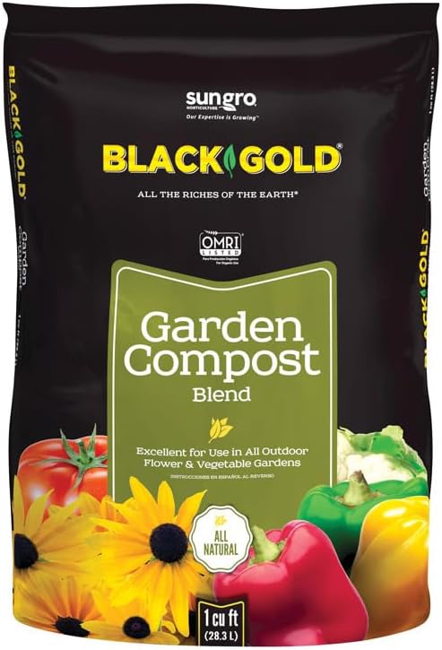SUNGRO HORTICULTURE 1411602 1.0 CFL P Garden Compost Soil Mix, 1 Cubic Feet