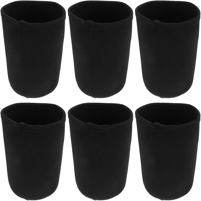 YARNOW Mason Jar Blackout Sleeves 6-Pack 16Oz Hydroponic Bottle Covers Light Control Sleeves for Seed Germination Sprouting Wide Mouth Mason Jars Home Gardening