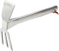 Sharp Sturdy 416 Stainless Steel rake Hoe, Heavy Duty Hoe Hand Tool for transplanting Digging Planting Loose Camping or Exploration