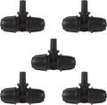 6mm to 1/4 Inch Barb Tee for for ¼ in. tubing; Tubing Outside Diameter (OD) is 0.250 in., Internal Diameter (ID) is 0.170. in. (20Pcs/Pack) (Black-1/4" to 6mm)