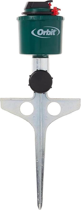 6-Pack Orbit Compact Gear Driven Sprinkler on Sturdy Spike Base - Lawn Watering - 56565
