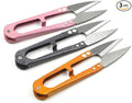 3 Pack 4.1Inch Bonsai Pruning Scissors, Bud And Leaves Trimmer Yarn Thread Cutter Snips Trimming Supplies, Garden Plants, Gardening Clippers Flower, Stainless Steel Pruners Trimmers