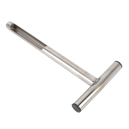 Stainless Steel Soil Sampler | 12in T - Handle Probe for Garden/Lawn/Farm | Portable Soil Test Kit with 2 Reusable Bags | Sturdy Soil Sample Tool