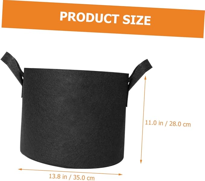 BESPORTBLE 5pcs Non-Woven Planting Bags Breathable Grow Bags for Indoor and Outdoor Use for Vegetables Flowers and