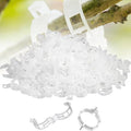 Secured Plastic Plant Clip, 2024 Upgraded Plant Support Clips Reusable Garden Clips 50Pcs, Plant Support Clips Garden Climbing Vines Fixing Clip Trellis Clips Climbing Tomato Clips (150, White)