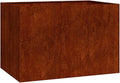 vidaXL Planter Rusty 47.2x31.5x31.5 Weathering Steel