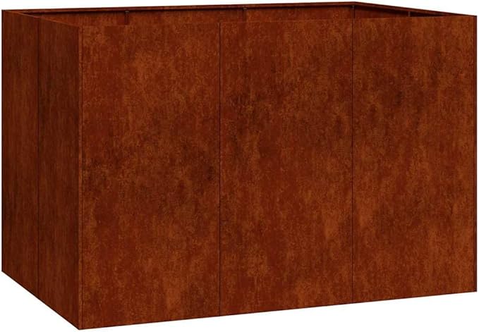 vidaXL Planter Rusty 47.2x31.5x31.5 Weathering Steel