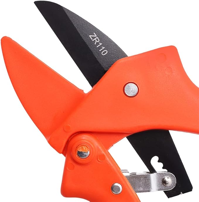 Zenport ZR110 Fiberglass Ratchet Pruner, 8.5-Inch , Orange