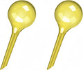 2 Pack Small Self-Plant Watering Globes – Automatic Plant Waterer Bulbs, Plant Watering System for Indoor and Outdoor Potted Houseplants, Plant Watering Devices（Yellow Small）