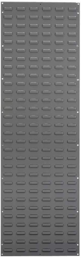 Akro-Mils 30118 Louvered Steel Wall Mount Panel Garage Organizer for Hanging AkroBin Storage Bins, 18-Inch W x 61-Inch H, Beige, Single