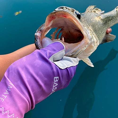 BASSDASH ALTIMATE UPF 50+ Women’s Fishing Gloves UV Sun Protection Fingerless Gloves for Kayaking Paddling Hiking Cycling Driving Shooting Training