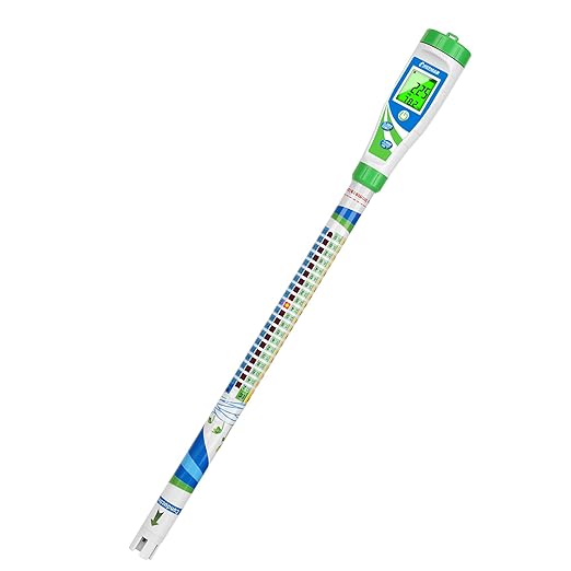 UIUZMAR Digital Conductivity Tester (EC, ppm 500, ppm700, CF) PPM and EC Meter Truncheon Nutrient Meter with Light Indicator for Hydroponics Gardening, Hydroponics Growing Tent and Reservoir