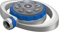 Orbit Metal 8-Pattern Turret Sprinkler – Adjustable Spray, Weighted Base, Covers Up to 35 ft (28252)
