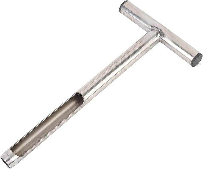 12in Soil Probe, Stainless Steel Soil Sample Probe with 2 Bags, T Handle Soil Test Probe Kits Tool for Soil Sampling, Home Plant Care, Garden, Farm, Lawn