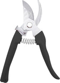 Pruning Shears for Gardening, 1 Pack Garden Scissors for Cutting Fresh Flowers, Floral Clippers for Plants, Fruits (Black)
