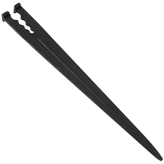100 Pieces Drip Irrigation Support Stakes for 1/4 Inch Drip Tubing, 5.7 Inch 1/4" Dripline Hold Stakes for Irrigation System Hose & Emitter Support for Garden Hydroponics Growing