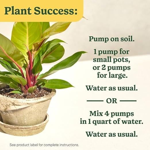 Miracles-Grows Indoor Plant Food for All Plants, Liquid Fertilizer, Instant Nutrition, Houseplants, Flowers, Vegetables, Herbs, 8 fl oz, 1 Pack