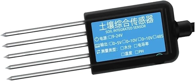 7 in 1 Soil Sensor RS485 Temperature Humidity Conductivity Nitrogen Phosphorus Potassium PH Sensor(7 in 1 PH-T-H-EC-NPK)