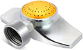 360 Degree Metal Spot Sprinkler,Small Sprinkler Garden for Small Areas Lawn Sprinklers for Yard Circle Pattern with Gentle Water Flow Garden Watering (2, Yellow)
