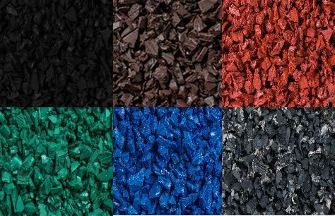 Playsafer Rubber Mulch Nuggets Protective Flooring for Playgrounds, Swing-Sets, Play Areas, and Landscaping (1,000 LBS - 39 CU. FT., Blue)