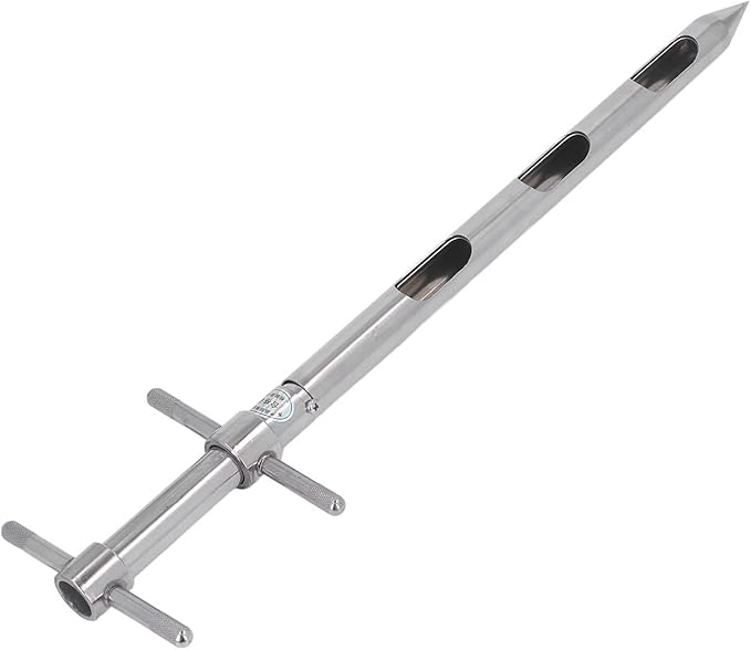 Soil Sampler Probe, Soil Probe Sampling Tool, 304 Stainless Steel Proof 0.54m for Powder, T Handle Soil Test Kits for Soil Sampling Plant Care Lawn Garden Farm