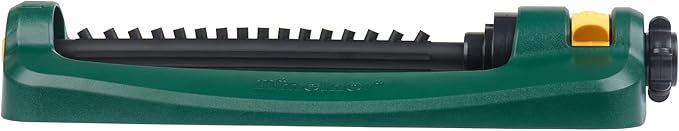 Melnor 65148AMZ TurboTek Oscillating Sprinkler, 2,800 sq. ft., Quick Connect Bundle, 16 Precision Nozzle, Green, Yellow