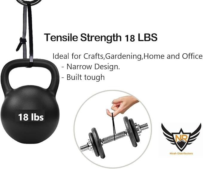 Black Zip Ties 8 inch 1000 Pack, 18 lbs Tensile Strength. Our Narrow UV Resistant Self-Locking Nylon Cable Ties, Wire Ties, Tie Wraps for Indoors, Outdoors, Cable Management Use - by Nirah