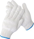 Cotton work gloves - White Safety Work Gloves for repair, construction, Warehouse, Gardening for men and women, L size