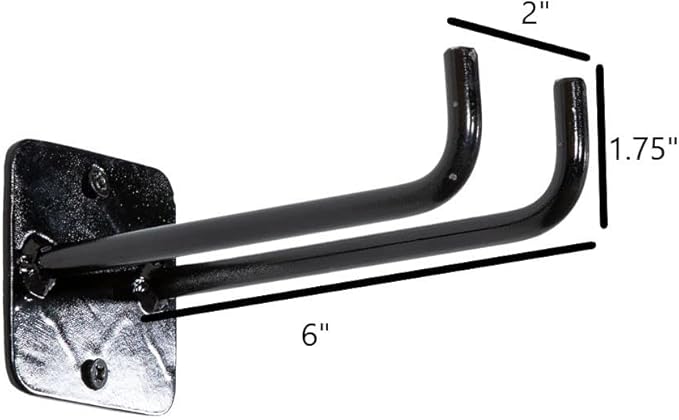 Tool Organizers for Garage Storage - 1-Hook Tool Rack Made with Solid Steel Alloy – Perfect Garage Organizers for Hanging Rake, Shovel, Cord Rack - Fully Assembled Garden Tool Rack