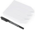 KINGLAKE 300 Pcs 4 Inch Plastic Plant Nursery Garden Labels Pot Marker Garden Stake Tags White with Marking Pen