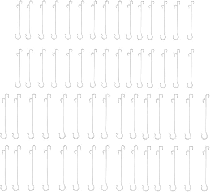 60 Pack Tomato Support Hooks Growing Tomato Clips Instead of Twist Ties Quick Plant Support Clip for Climbing Plants Green Pepper Cucumber Grape Vines Trellis Support Tomato Cages Vegetables