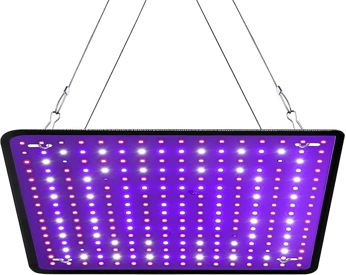 600W Full Spectrum LED Grow Light for Indoor Plants-UV, Grow Lamp for Seed Starting, Seedlings Vegetable Plants, Plant Perper Hanging Growing Lamps(Actual Power 60W)