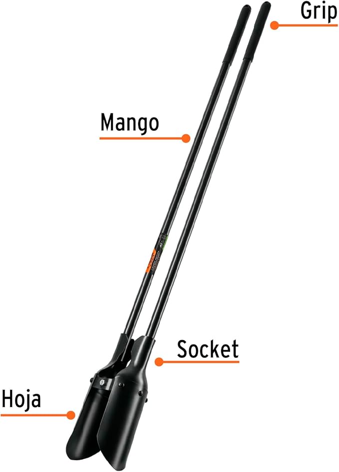 TRUPER CA-38M 47" Steel Handles Hercules Pattern Post Hole Digger