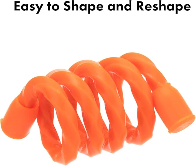 Gesipor 10 PCS 6-Inch Silicone Cable Ties - Reusable Rubber Twist Ties Bendable Cable Ties for Bundling and Holding, All Purpose Cord Tie for Indoor and Outdoor (5 Colors)